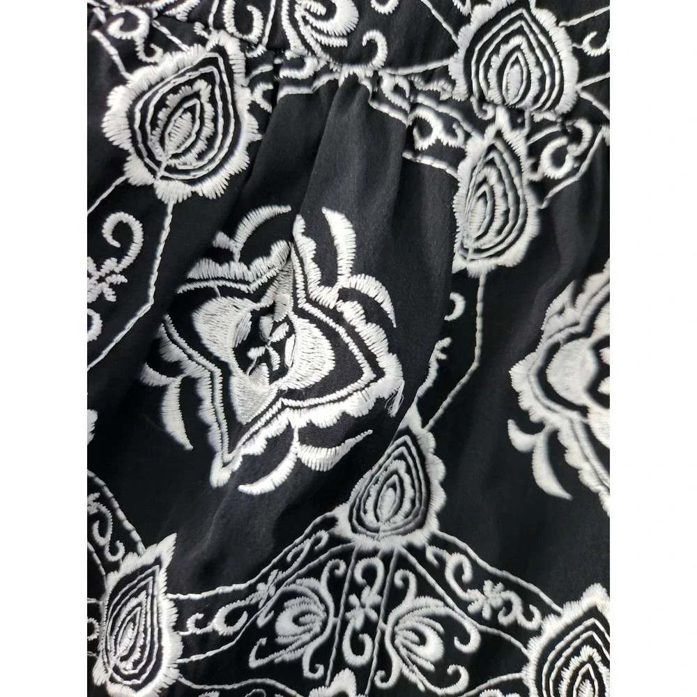 Free People Whimsigoth Fairy Beaded‎ Dress Witchy Goth Sleeveless S Embroidered